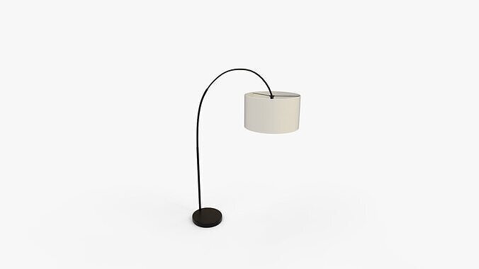 Overarching Floor Lamp 3D model 2