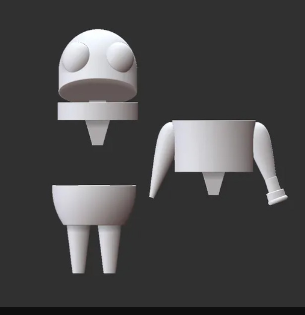 Repo 3D Robot Character 3D print model_3