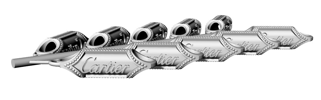 Necklace CARTIER with the enamel 3D print model 3D print model_18