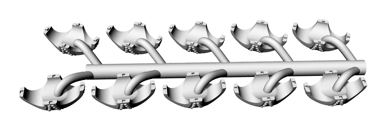 Necklace CARTIER with the enamel 3D print model 3D print model_19