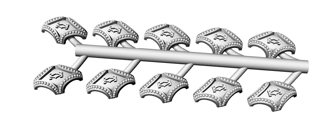 Necklace CARTIER with the enamel 3D print model 3D print model_17