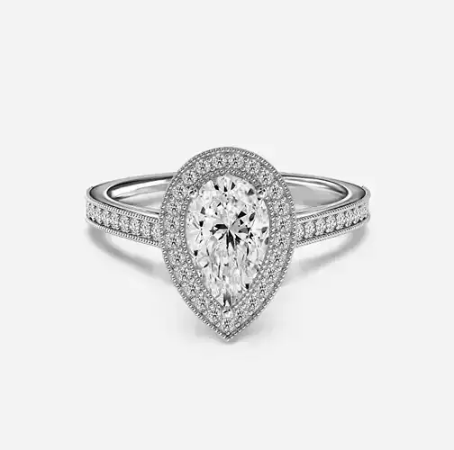 Halo Engagement Ring 07