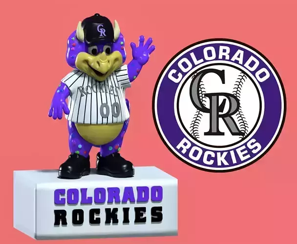 MLB - Colorado Rockies mascot statue - Dinger - 3d print 3D print model