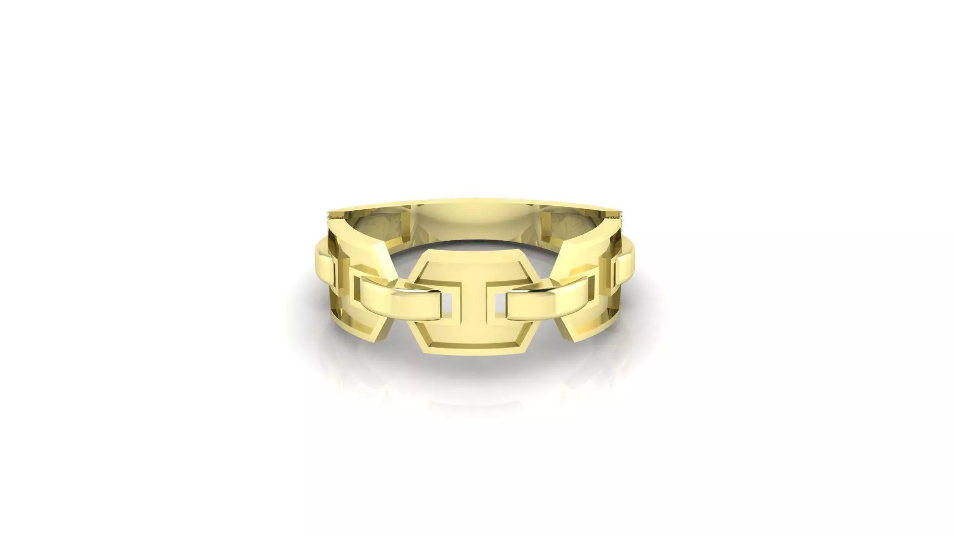 Greek inspired Labyrinth Ring - Line Ring 3D print model