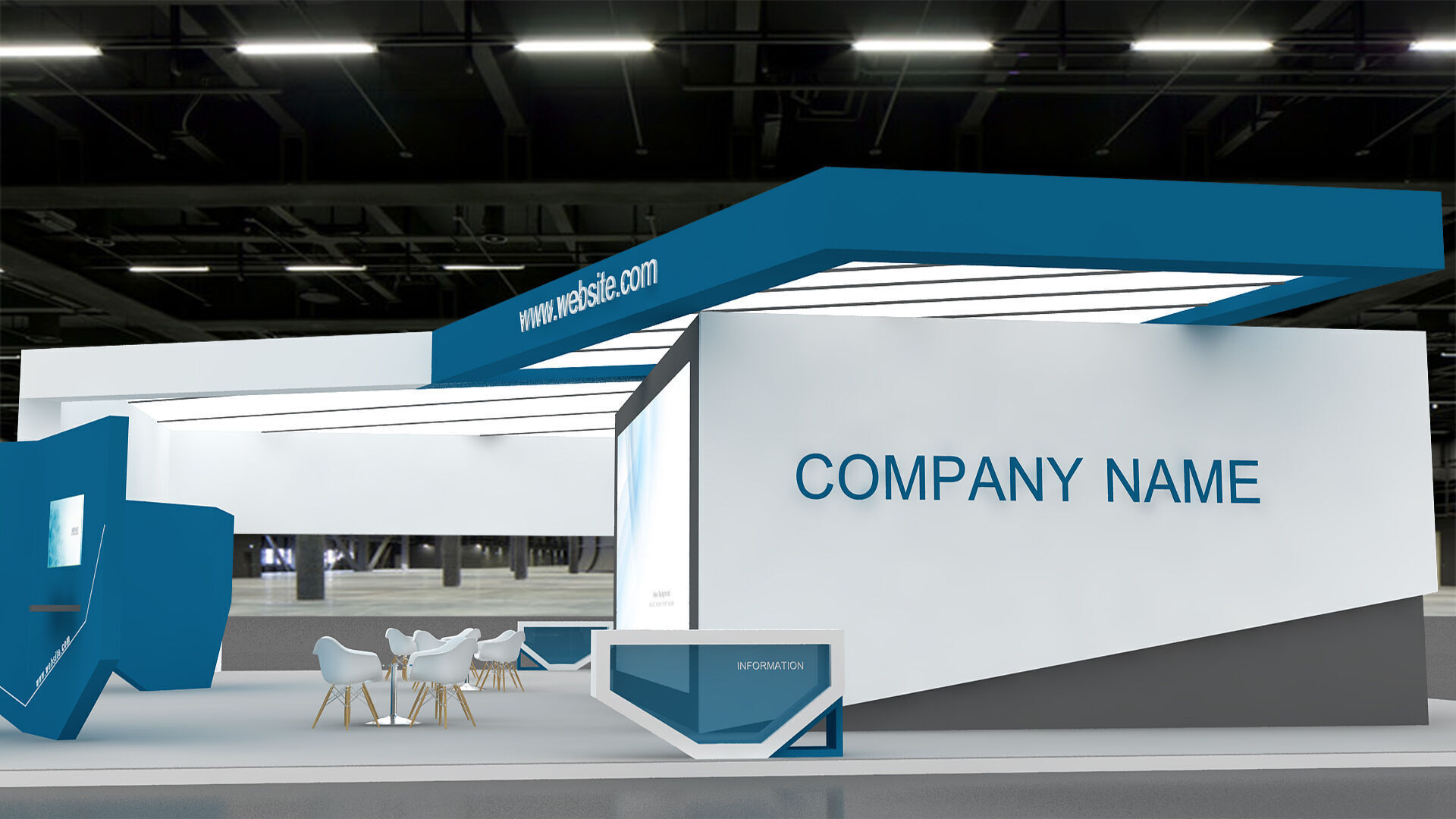 3D Model Exhibition Booth 3D model_1