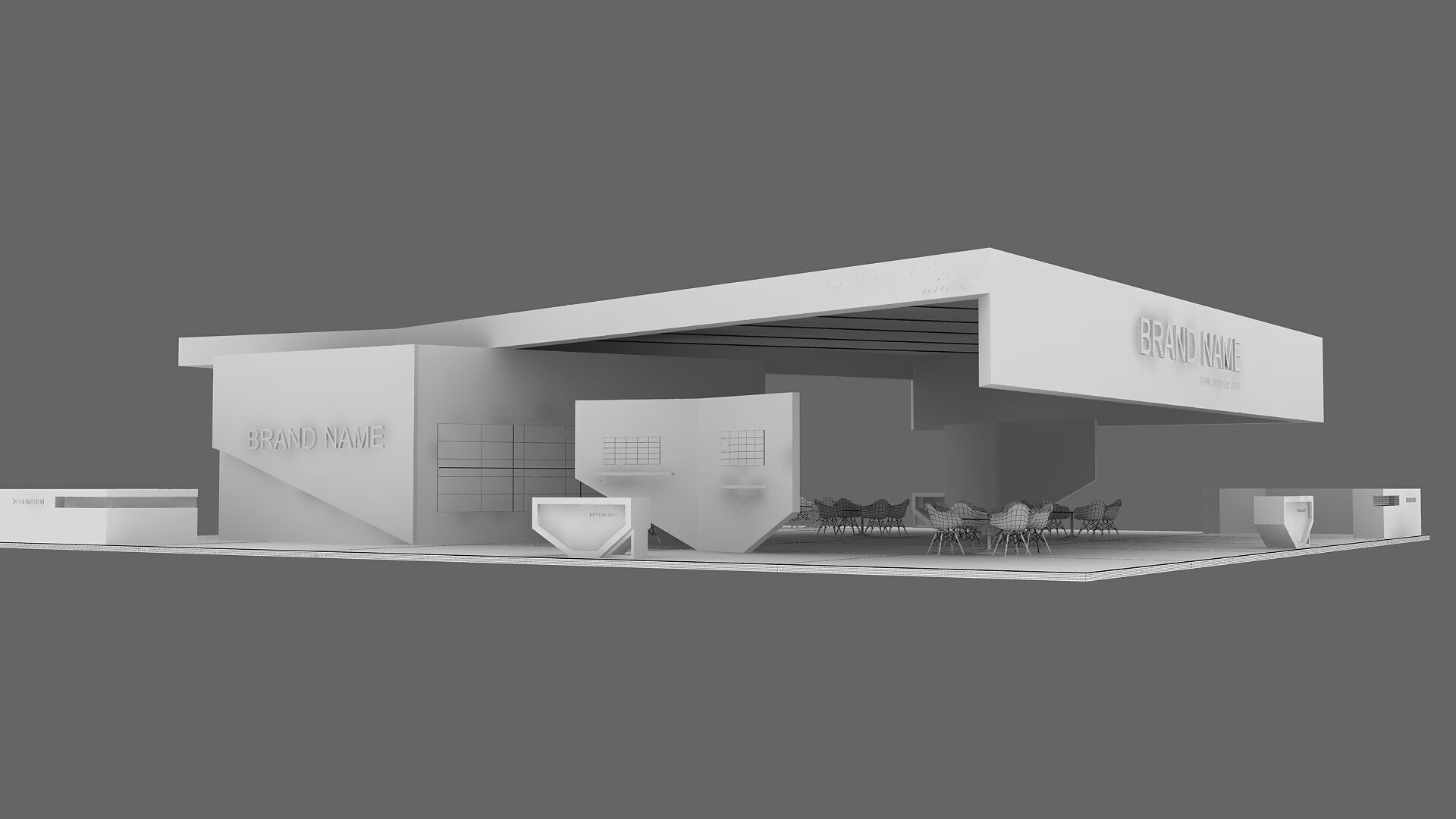 3D Model Exhibition Booth 3D model_15