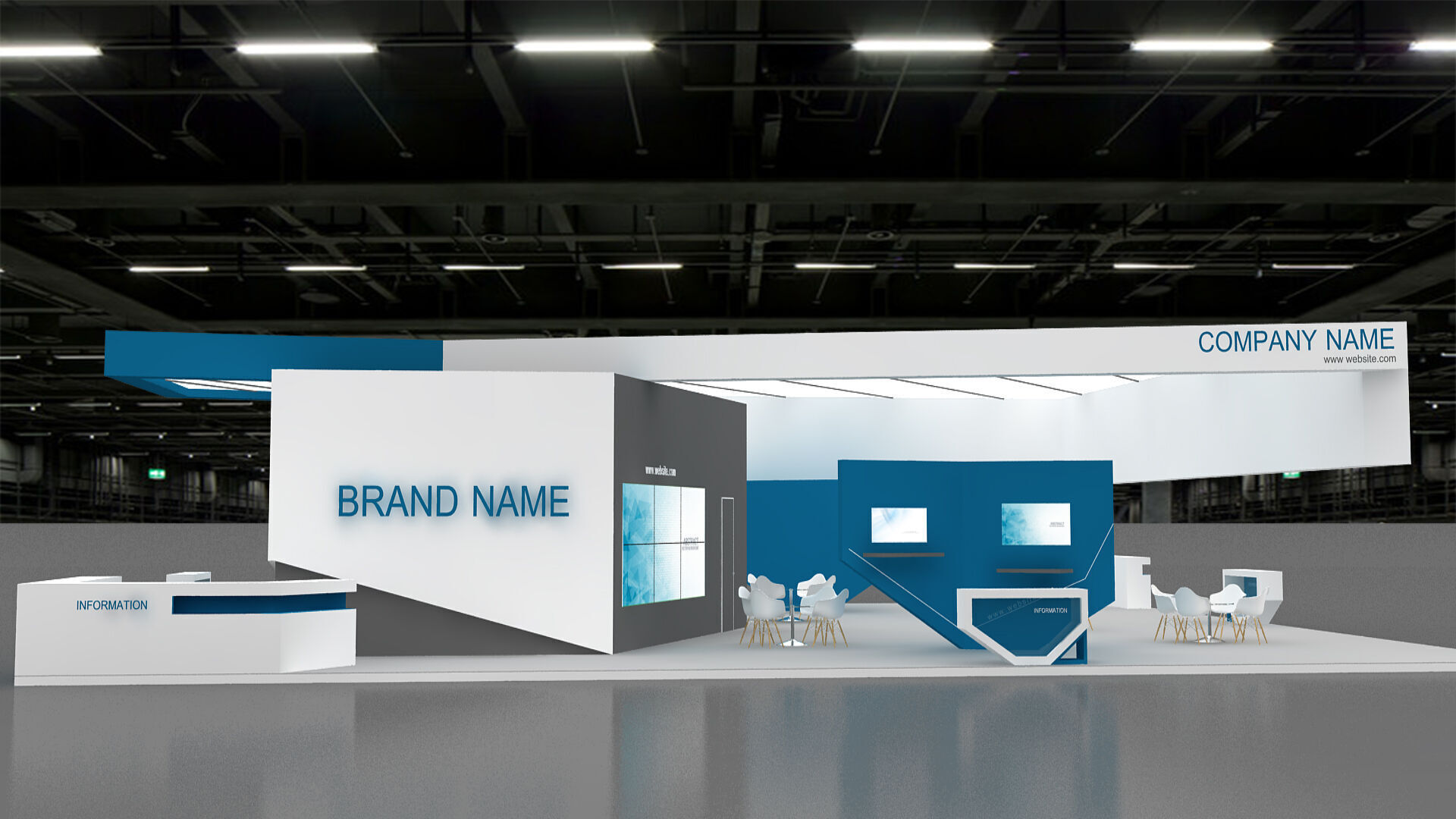 3D Model Exhibition Booth 3D model_2