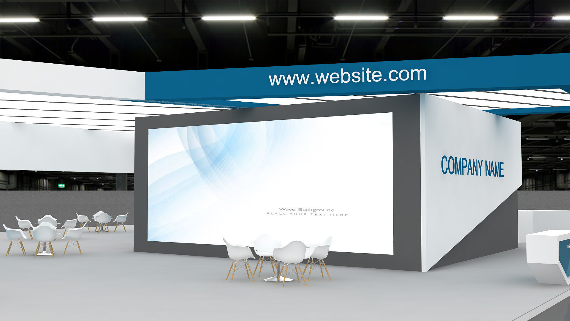 3D Model Exhibition Booth 3D model_11