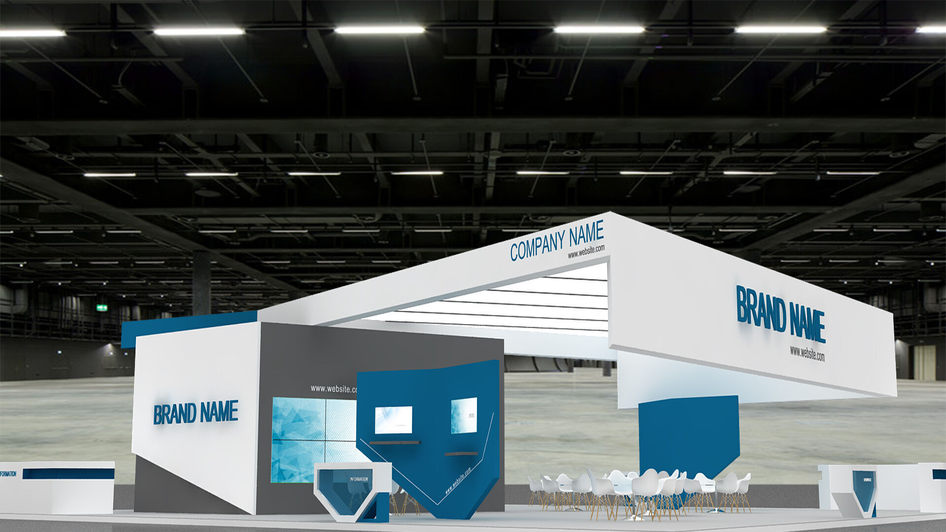 3D Model Exhibition Booth 3D model_3