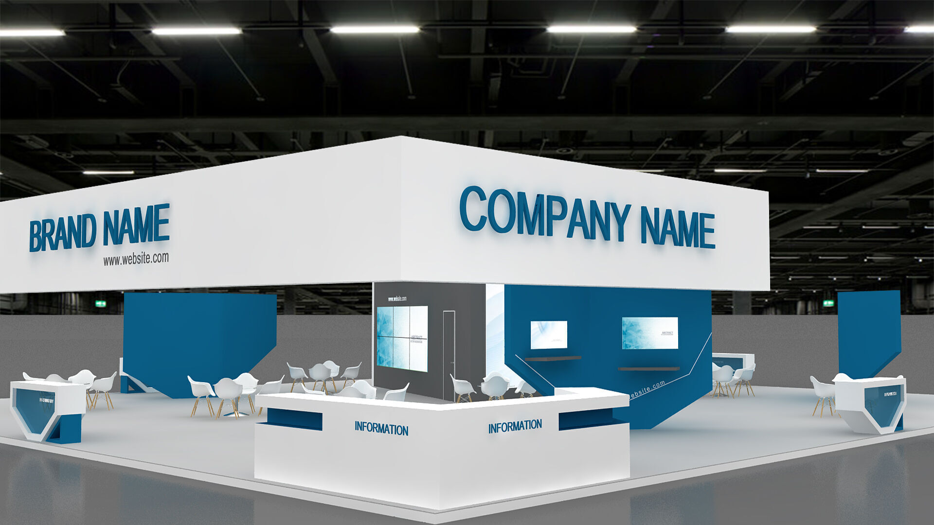 3D Model Exhibition Booth 3D model_4