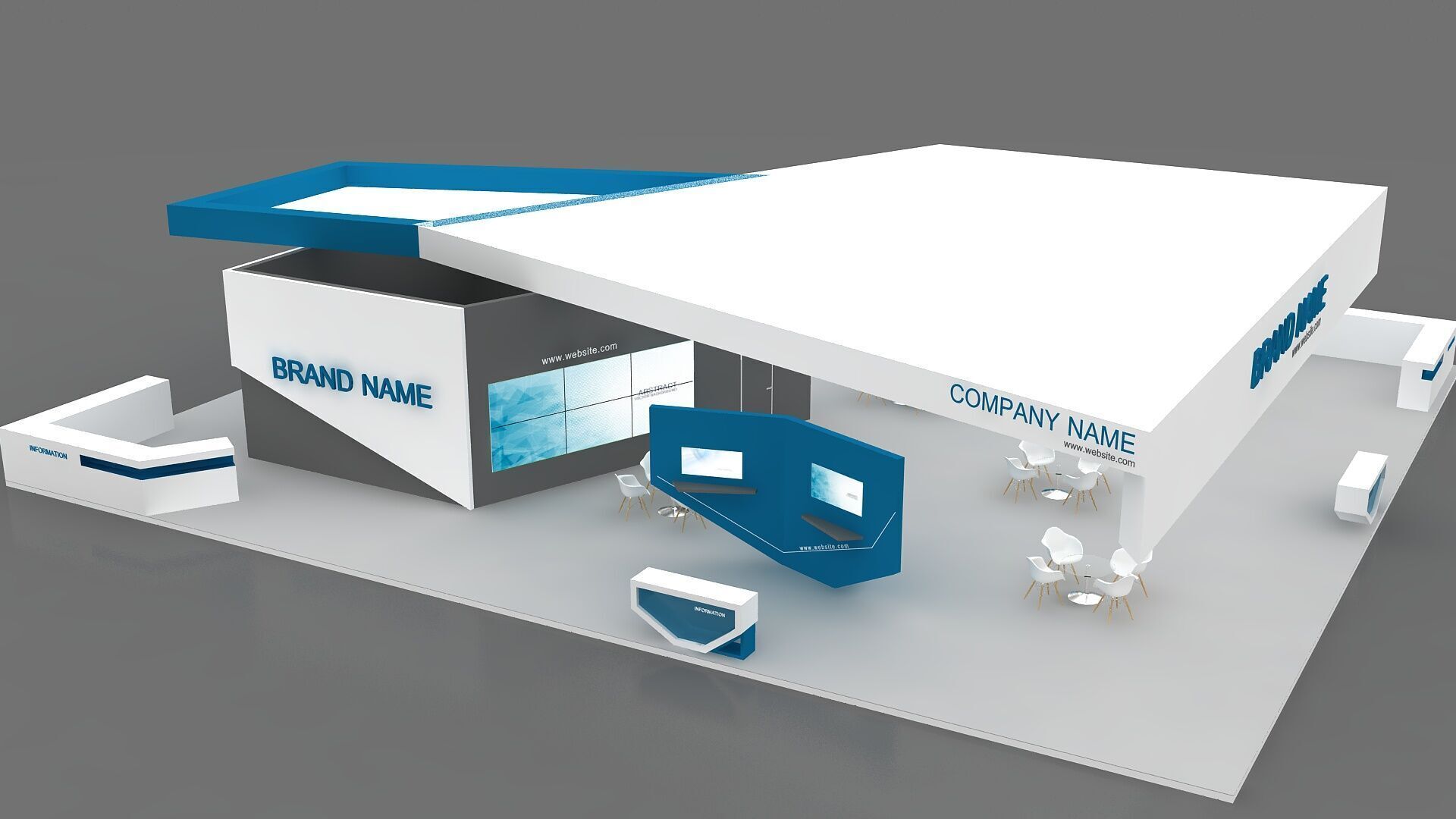 3D Model Exhibition Booth 3D model_10