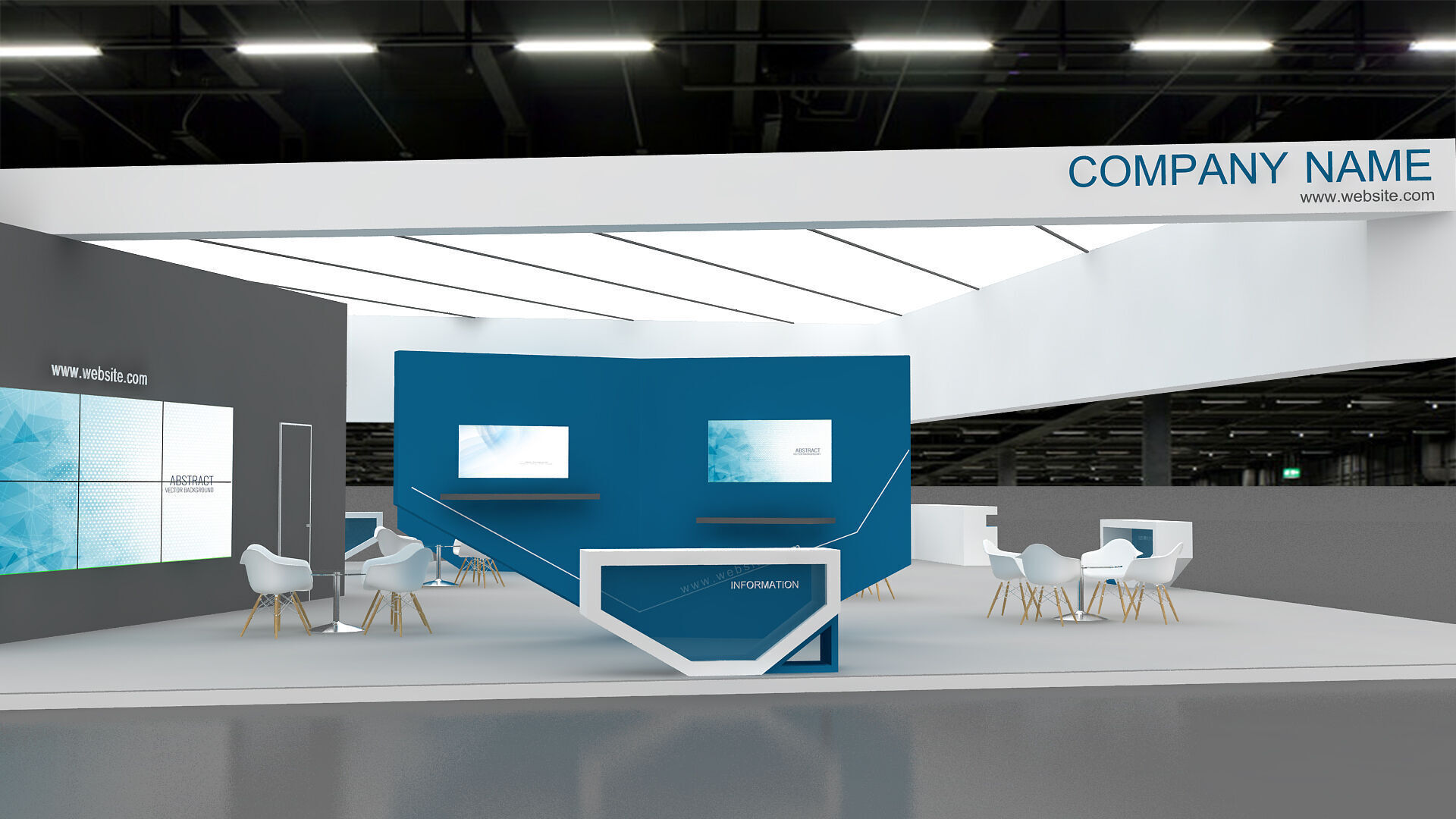 3D Model Exhibition Booth 3D model_7