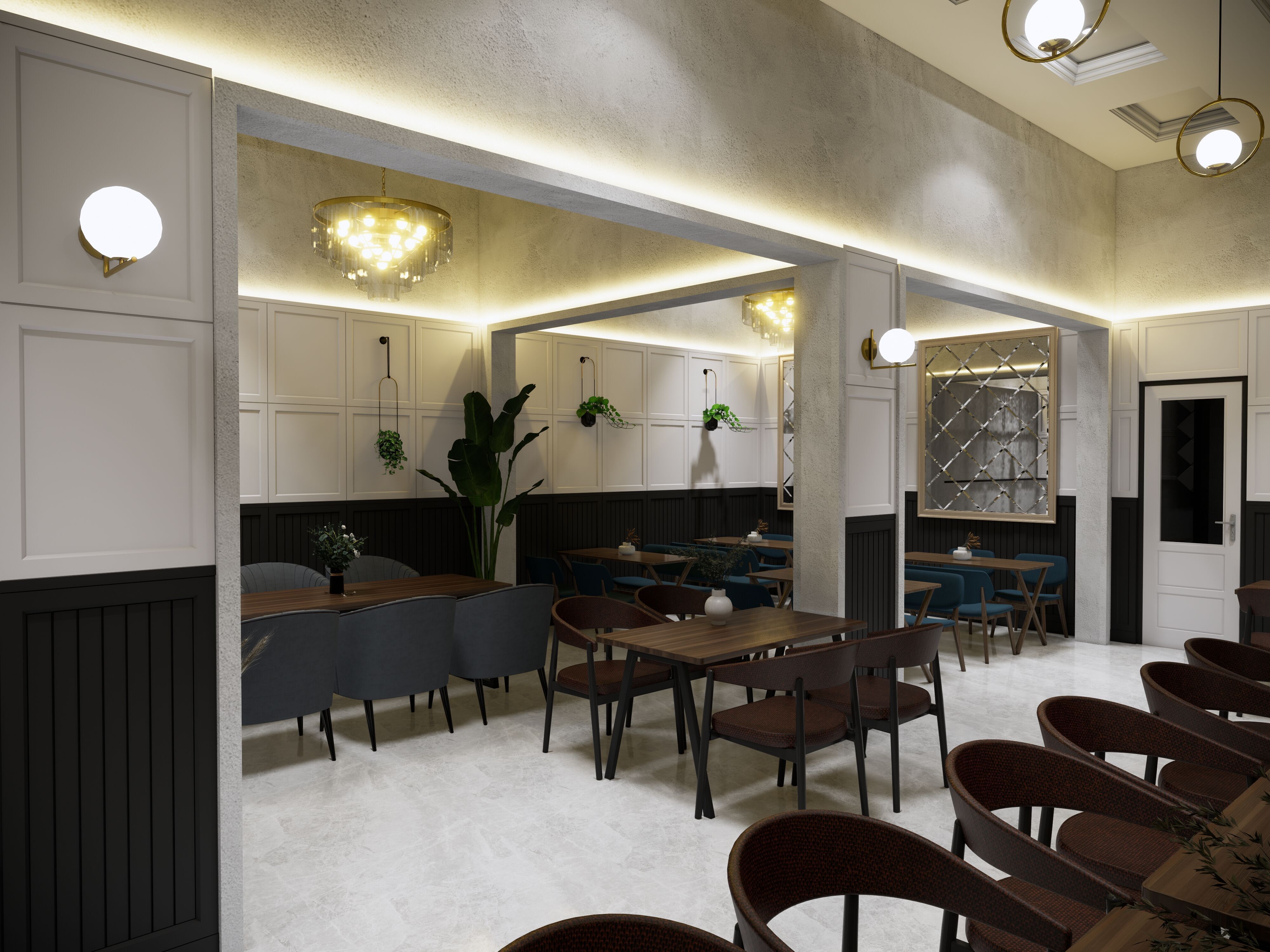 3D Interior Project Cafe  3D model_2