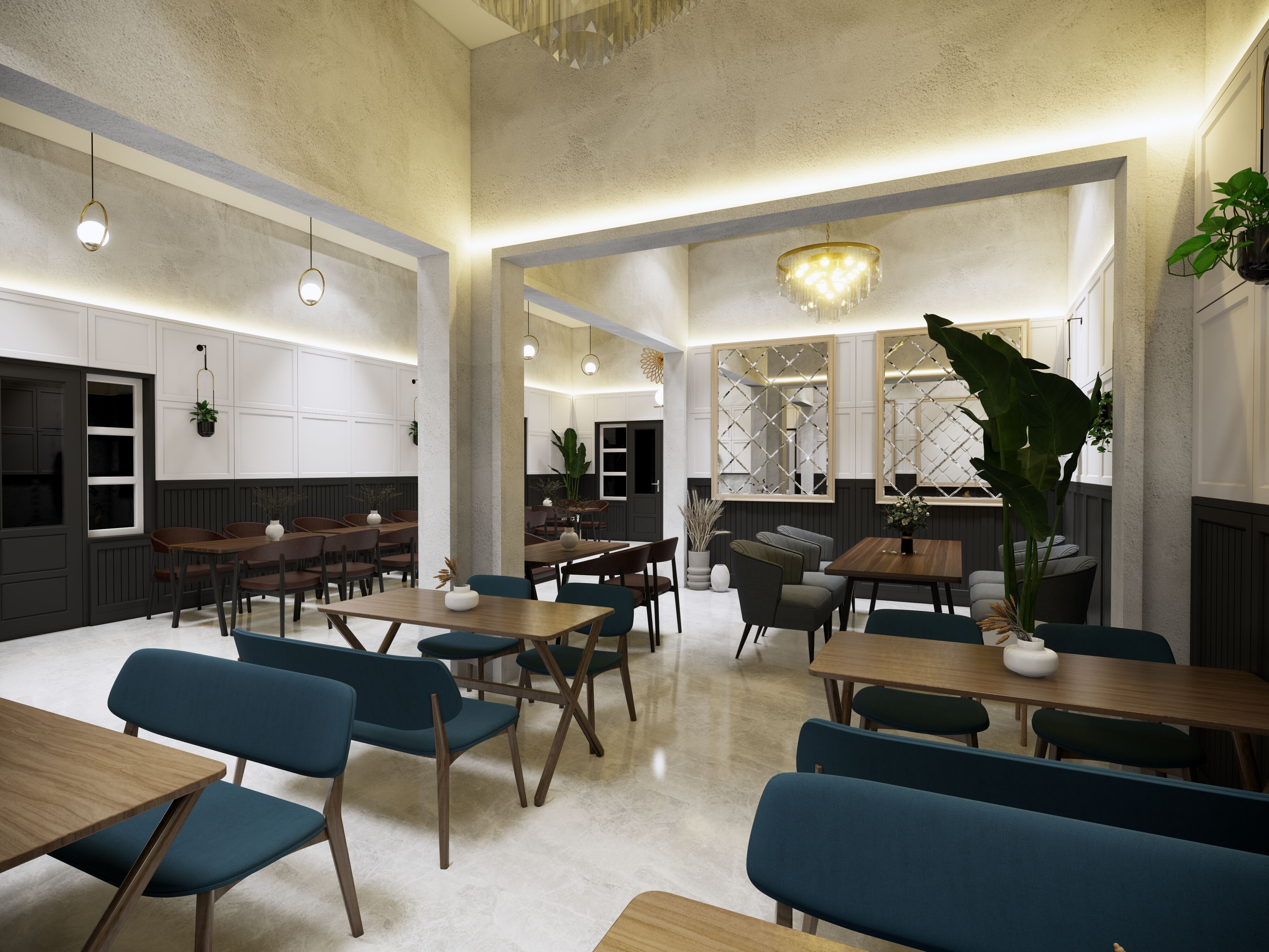 3D Interior Project Cafe  3D model_5