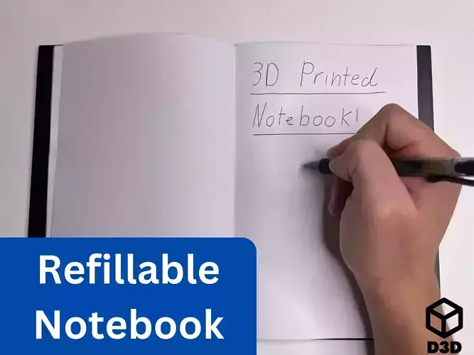 Refillable Notebook V2 3D print model