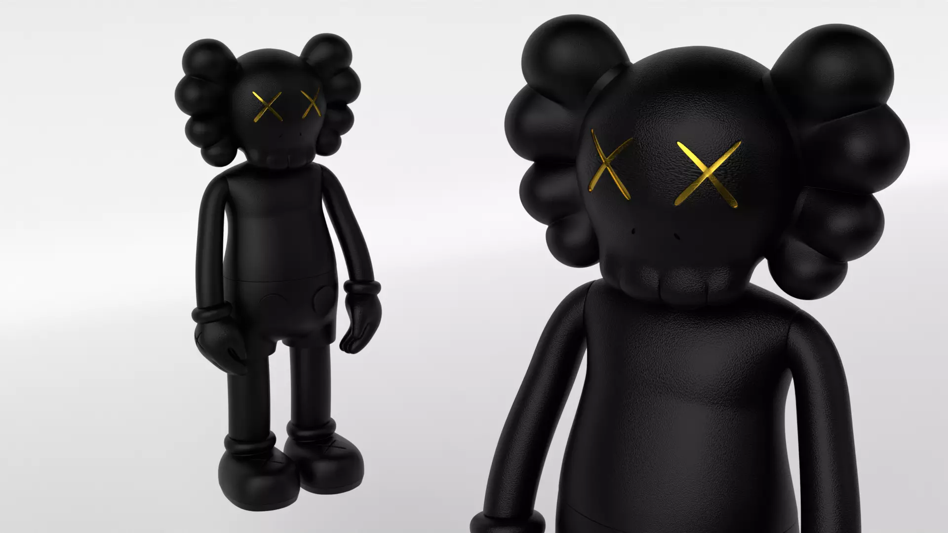 Kaws Limited Edition Black 3D model_0