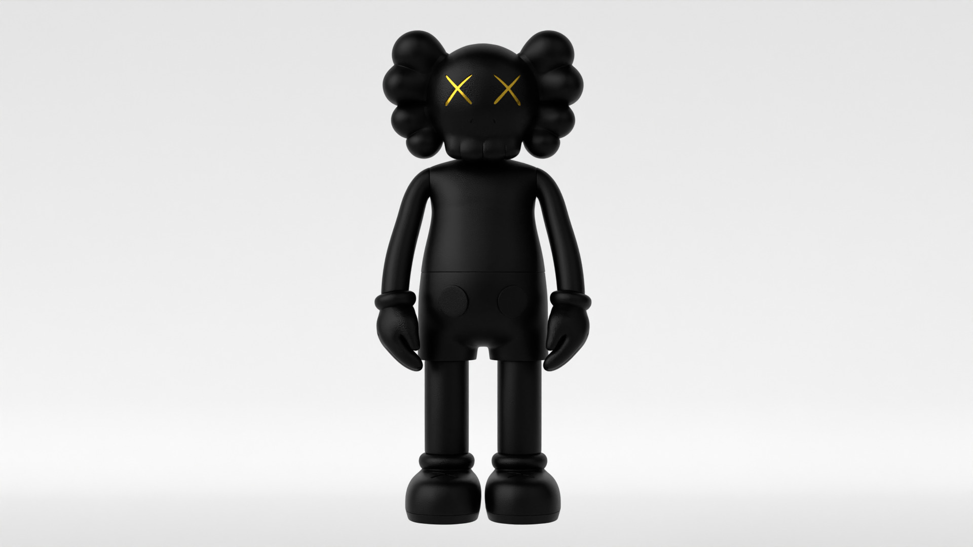 Kaws Limited Edition Black 3D model_1