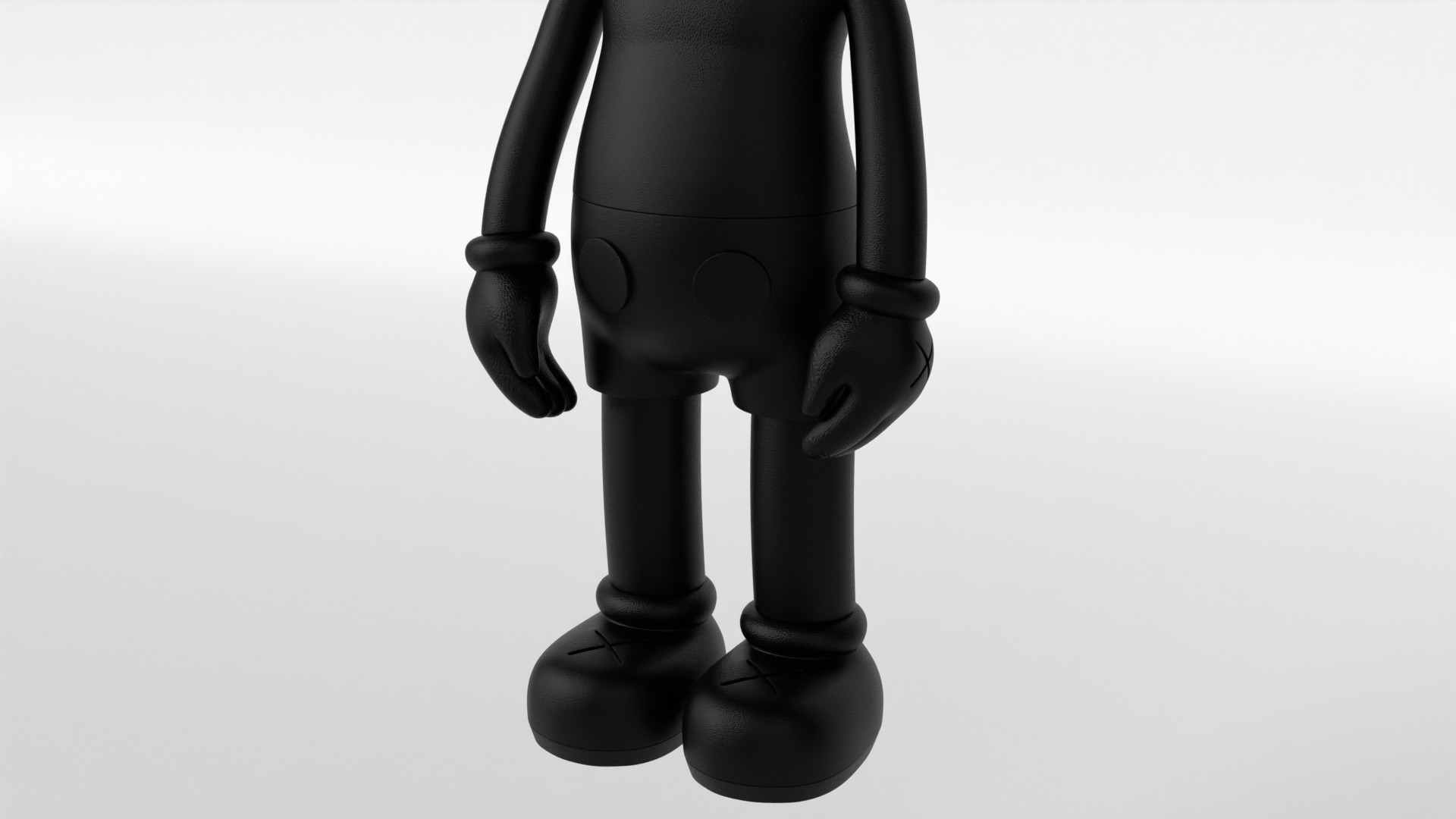 Kaws Limited Edition Black 3D model_3