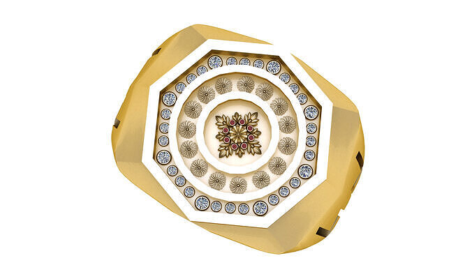 ROYAL STYLISH RING 3D PRINTABLE MODEL 3D print model
