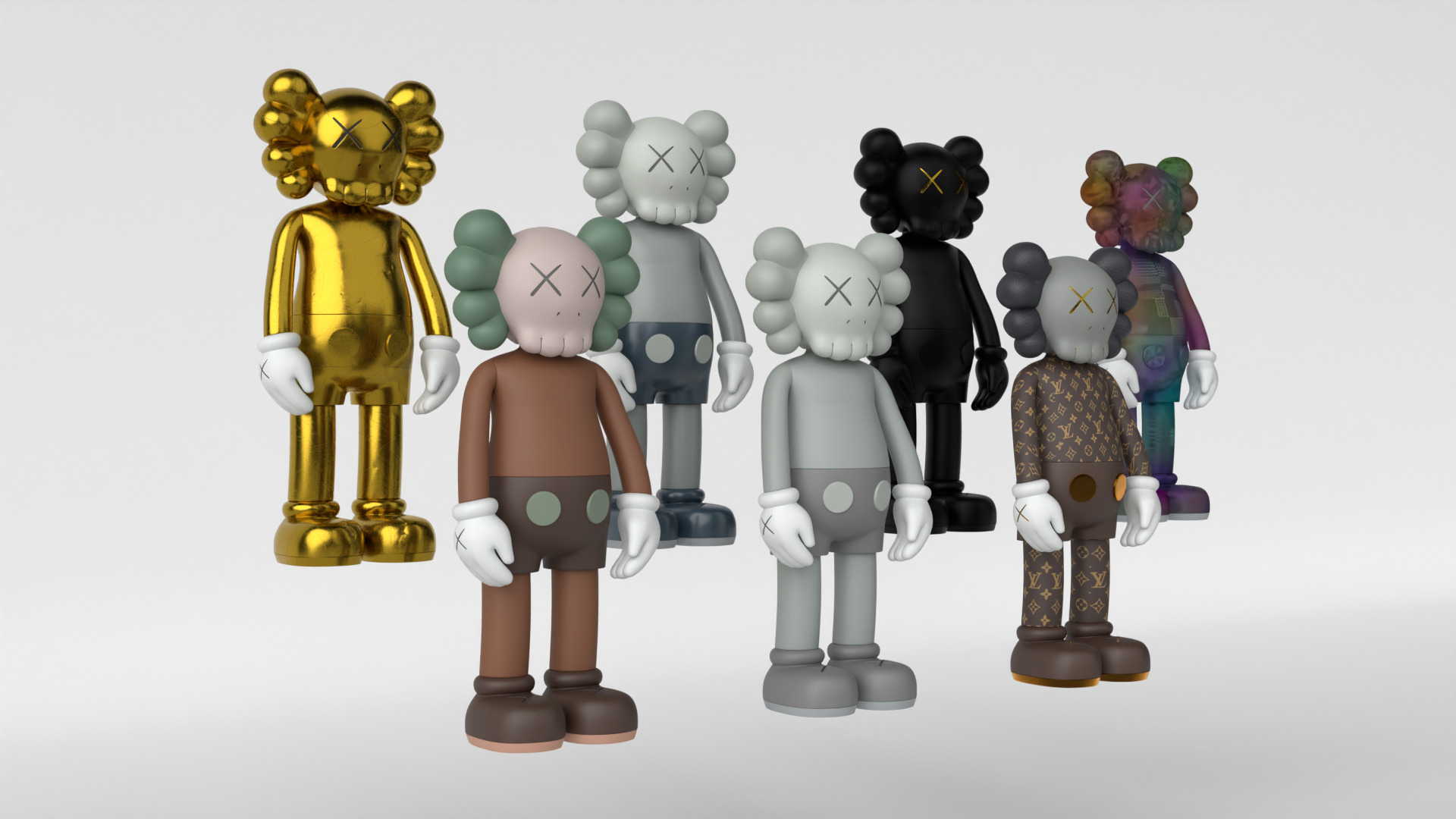 Kaws Limited Edition Collection 3D model_1