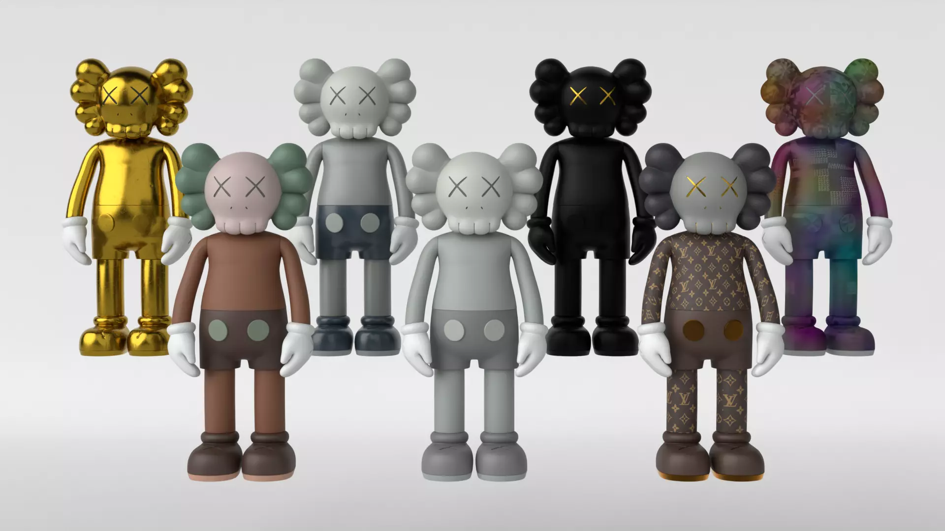 Kaws Limited Edition Collection 3D model_0