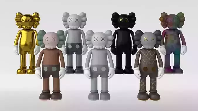 Kaws Limited Edition Collection 3D model