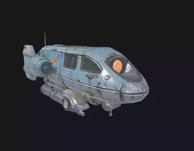 Rusty Vintage Submarine Steampunk Underwater Vehicle