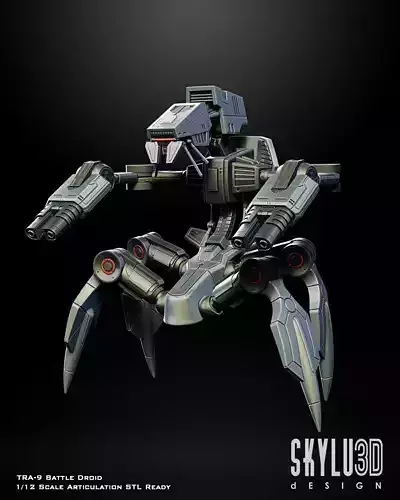 TRA-9 Battle Droid One12 Scale STL Files
