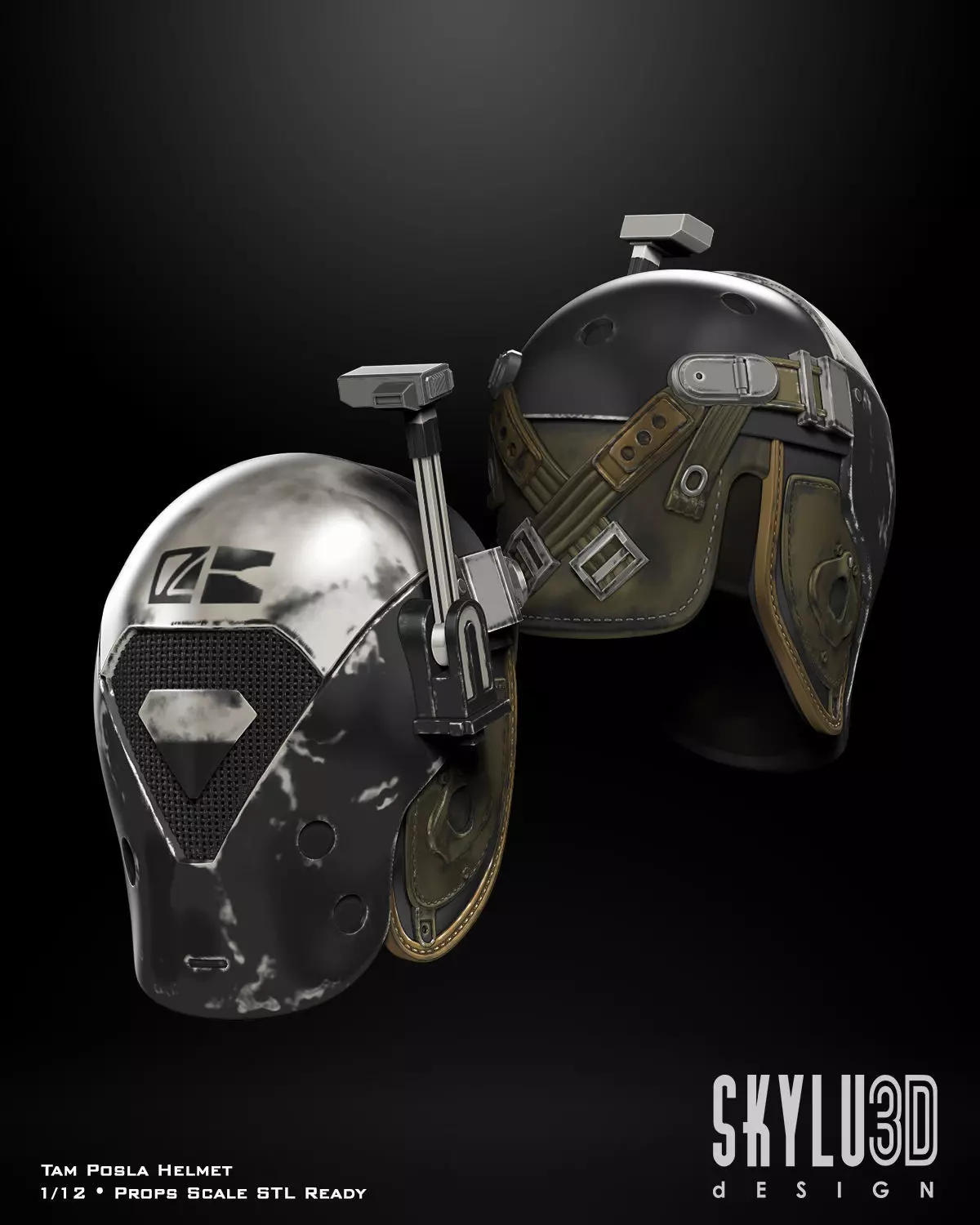 Tam Posla Helmet Bundle STL Files 3D print model