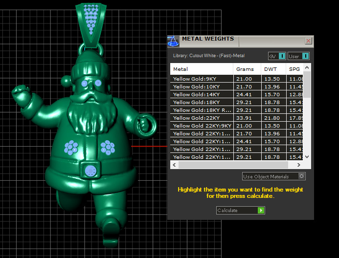 SANTA CLAUS PENDANT 3D PRINTABLE MODEL 3D print model_2