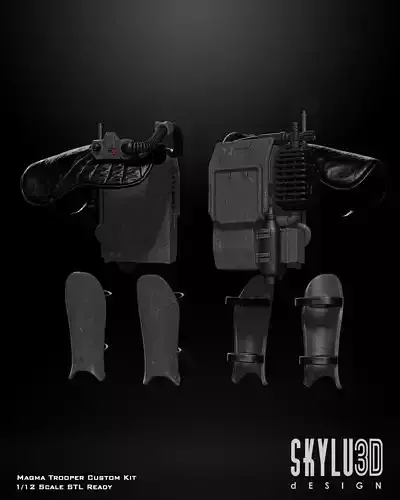 Magma Trooper Accessories One12 Scale Upgrade Files