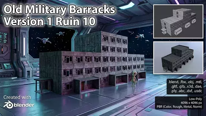 Old military barrack version 1 ruin 10