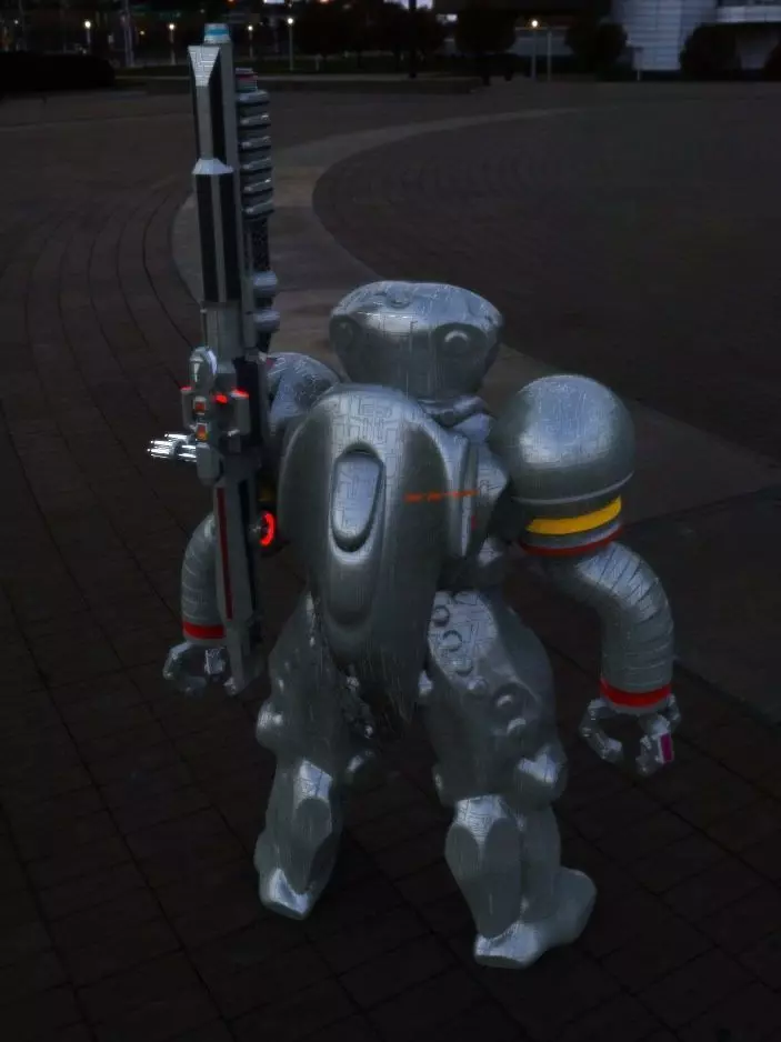 PG Infantry Bott w Pulse Rifle 3D model_0