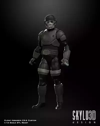 Clone Assassin CX-6 Trooper Custom Armor STL