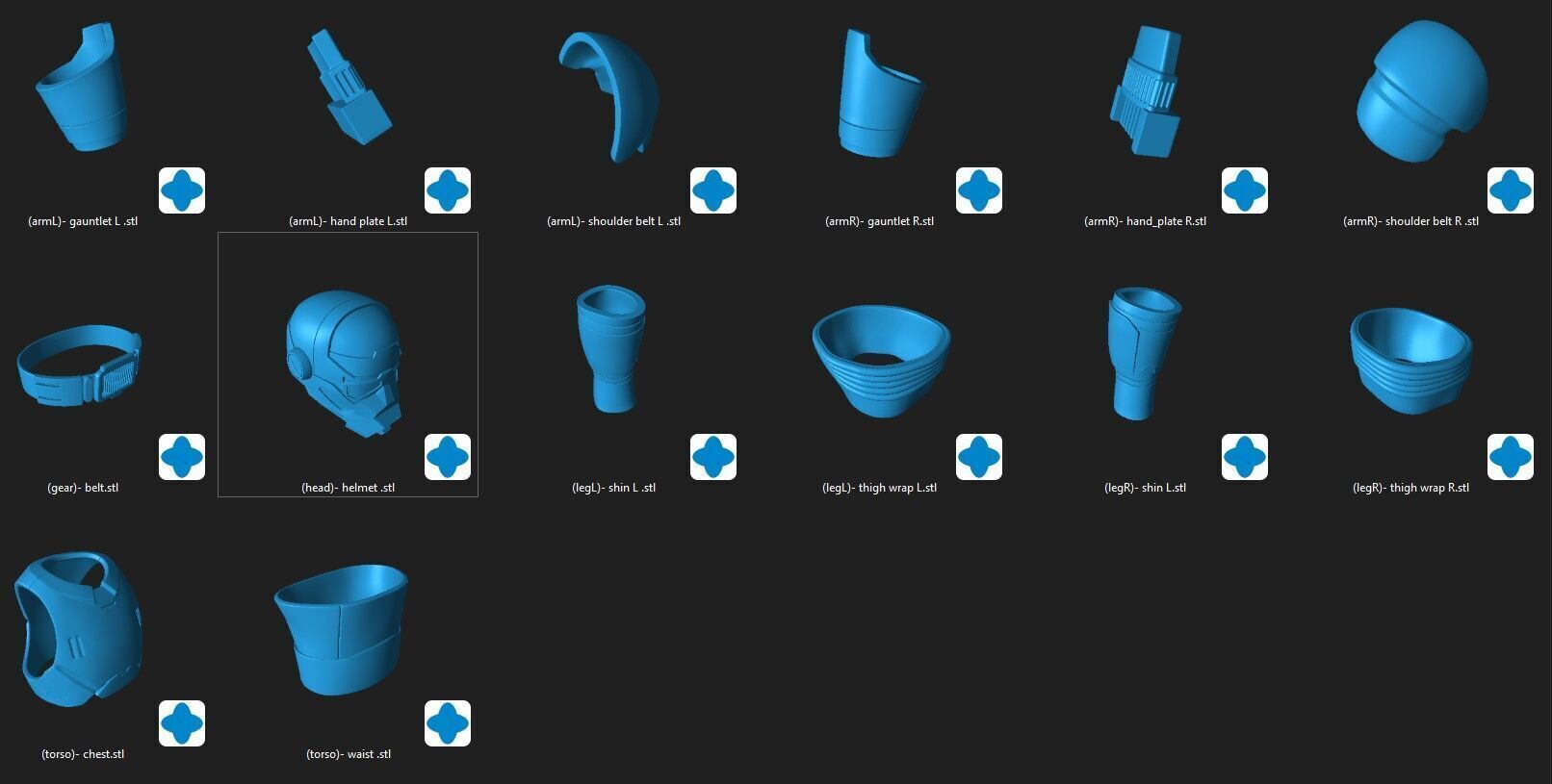 Clone Assassin CX-6 Trooper Custom Armor STL 3D print model_1