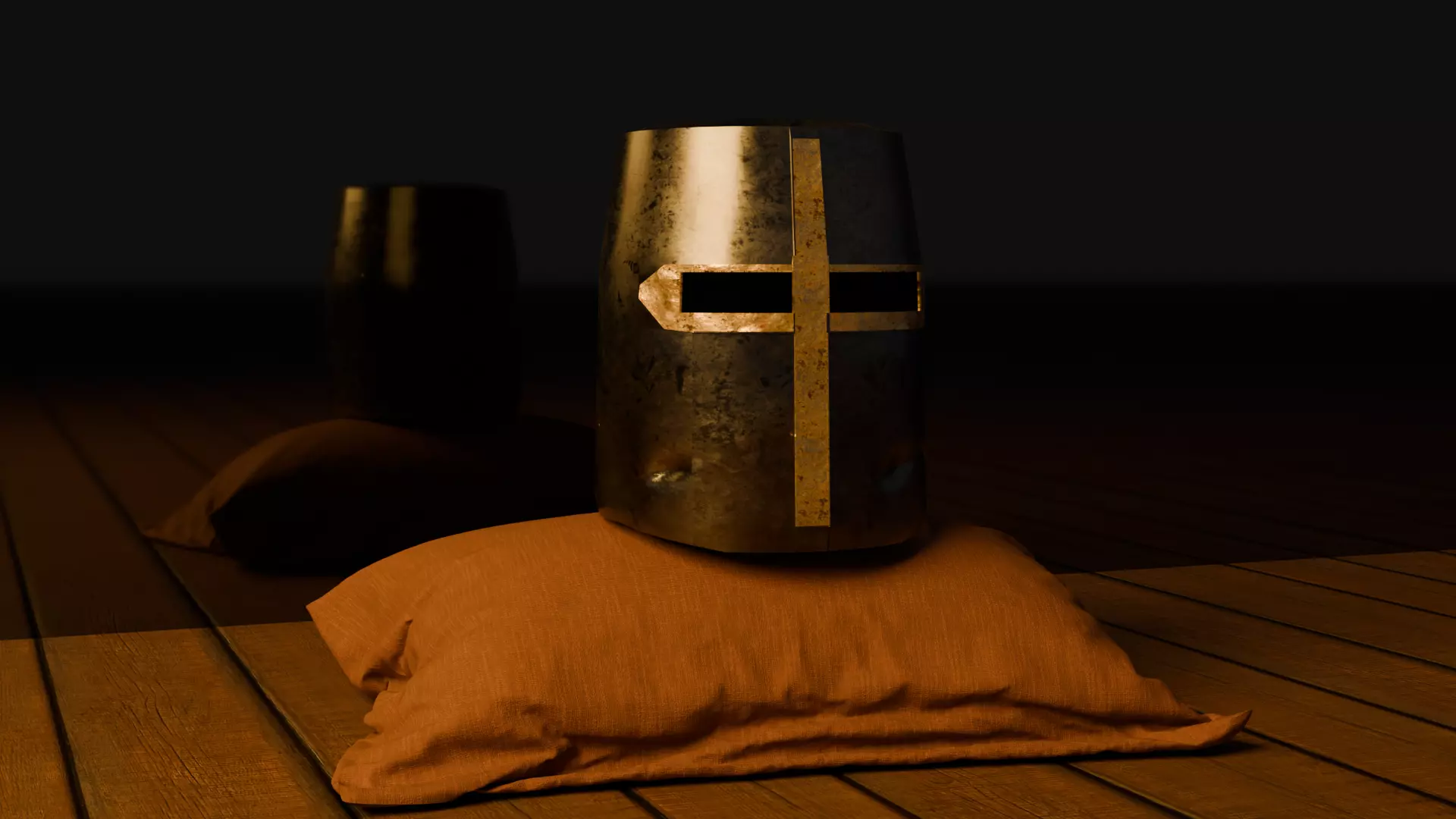 Crusader Helmet Free low-poly 3D model