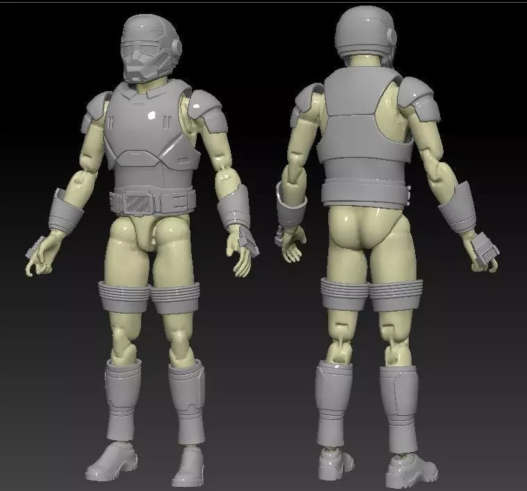 Clone Assassin CX-6 Trooper One6 Scale Custom Armor Files 3D print model
