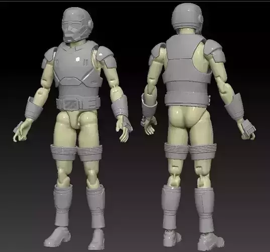 Clone Assassin CX-6 Trooper One6 Scale Custom Armor Files