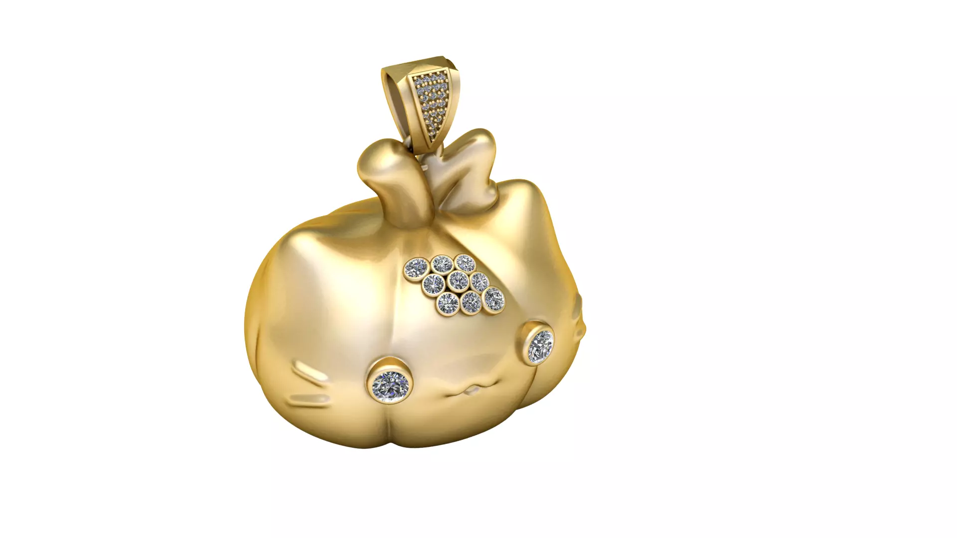 PUMPKIN VEGETABLE PENDANT 3D PRINTABLE MODEL 3D print model