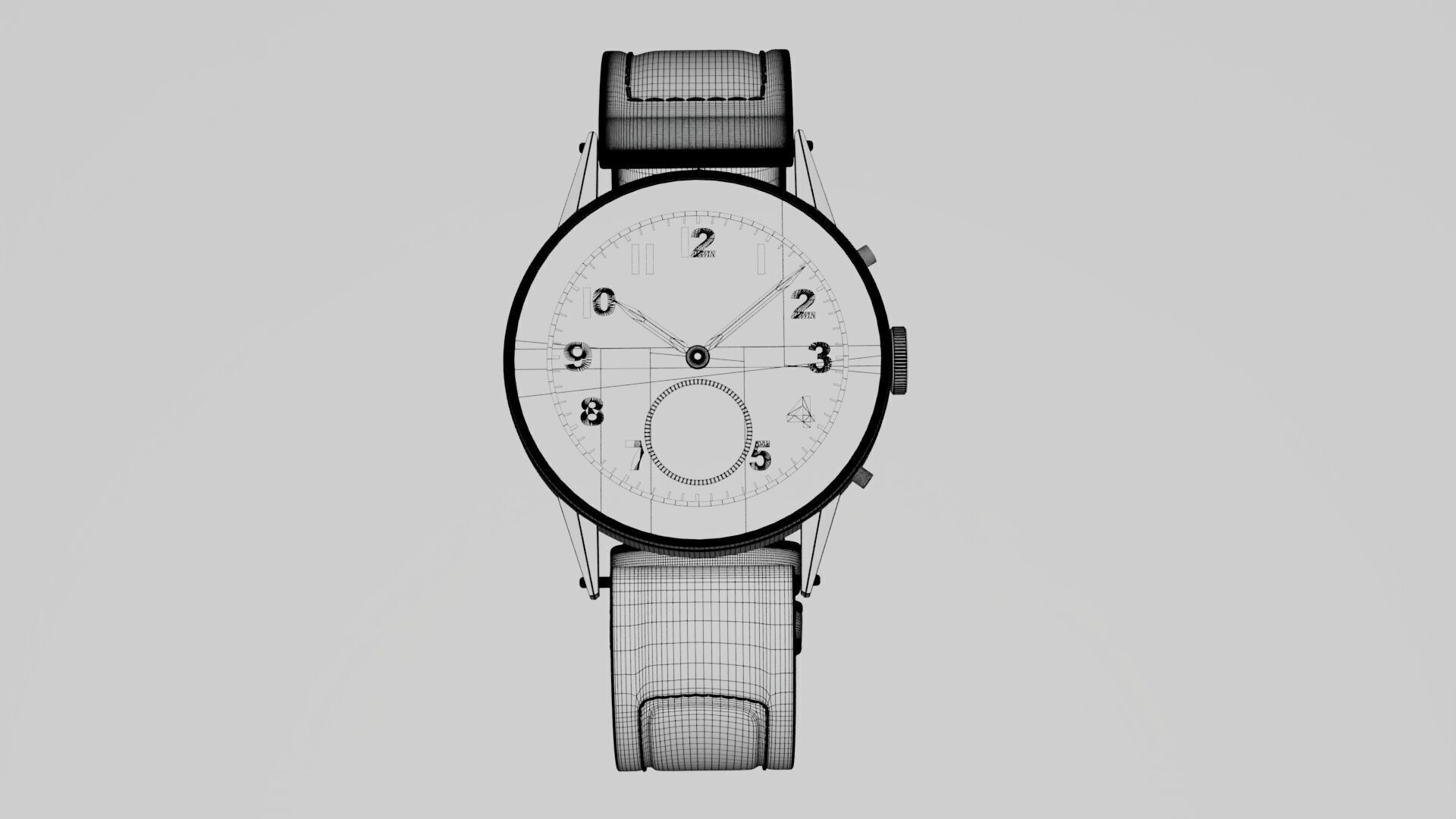 Classic Watch 3D model_6
