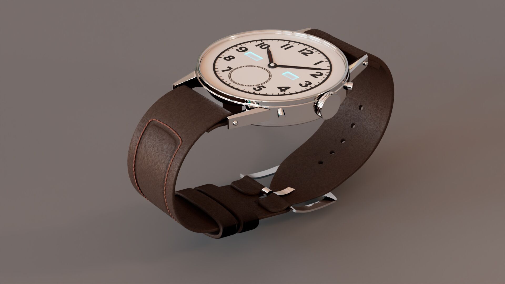 Classic Watch 3D model_2