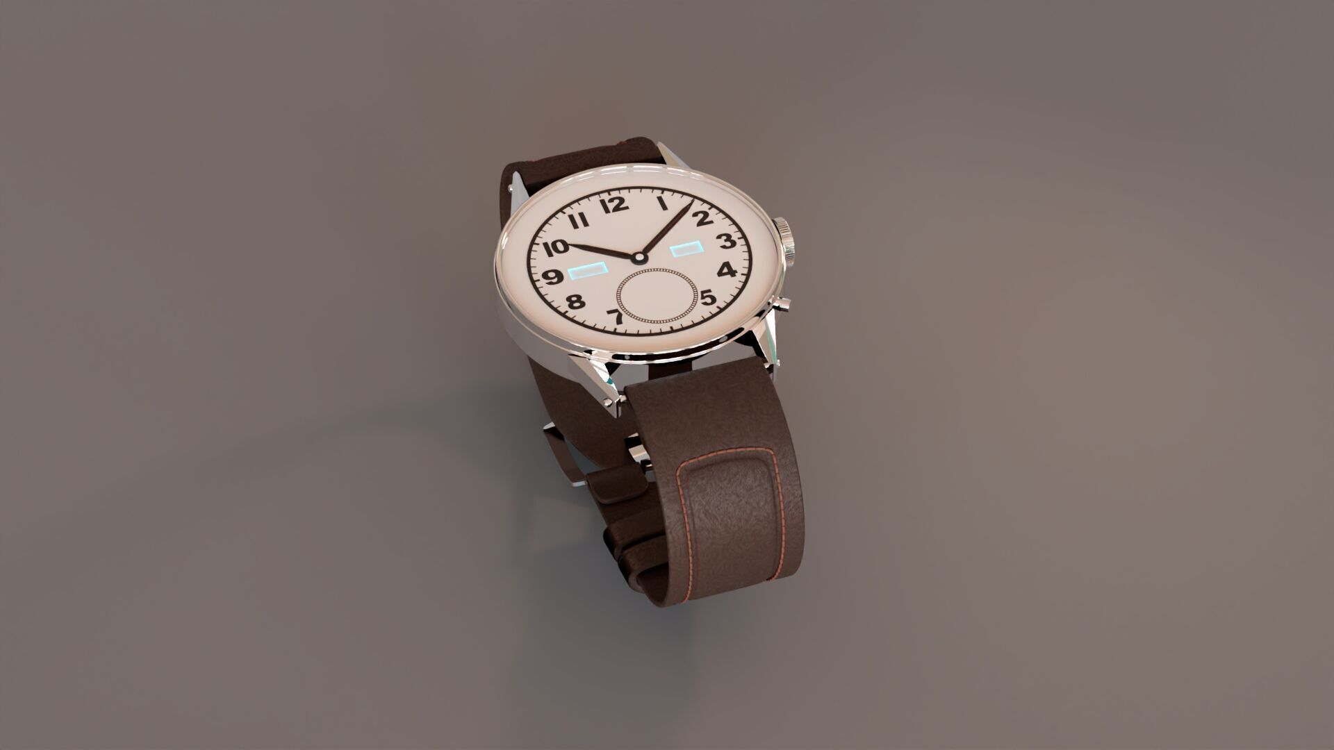Classic Watch 3D model_1