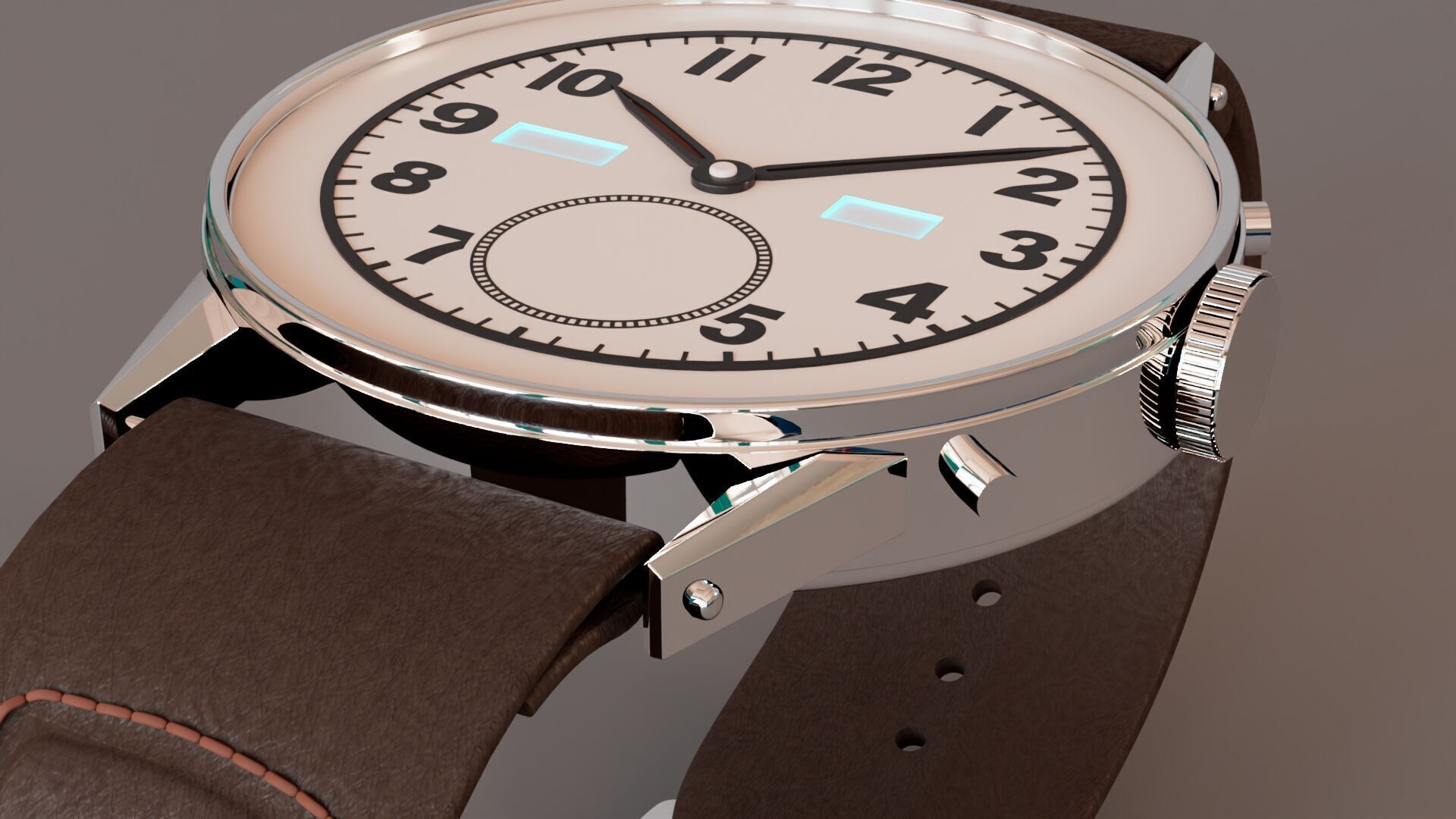 Classic Watch 3D model_3