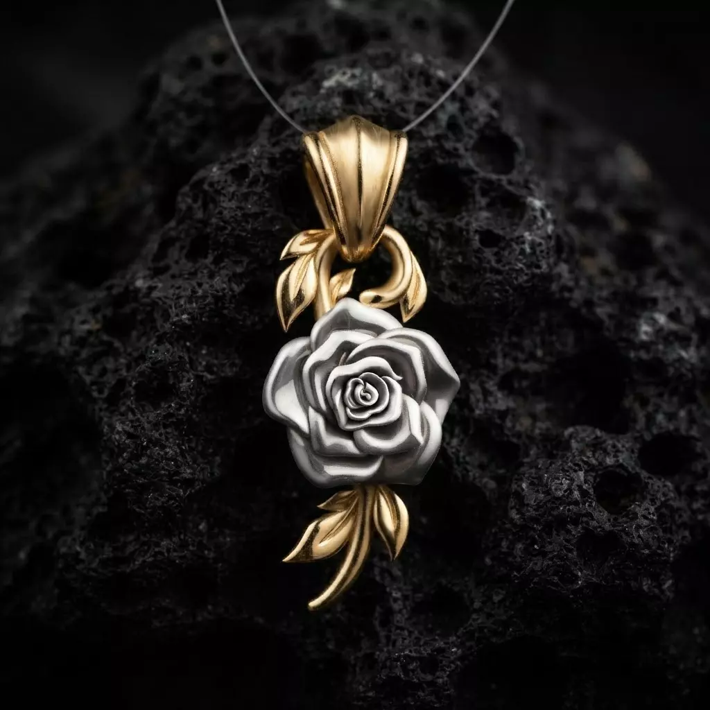 Rose Pendant v2 3D print model
