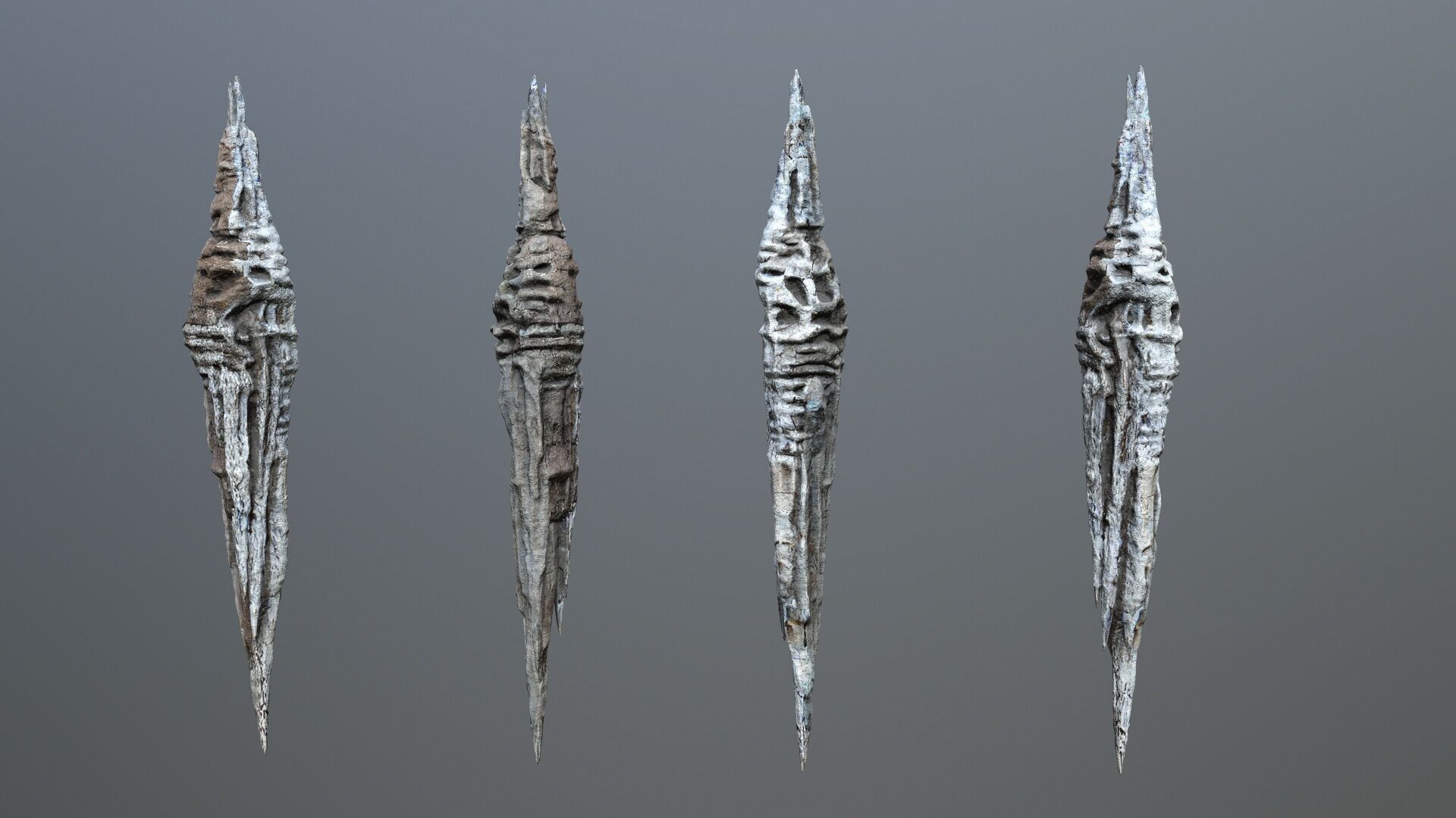 cave rocks Low-poly 3D model_11