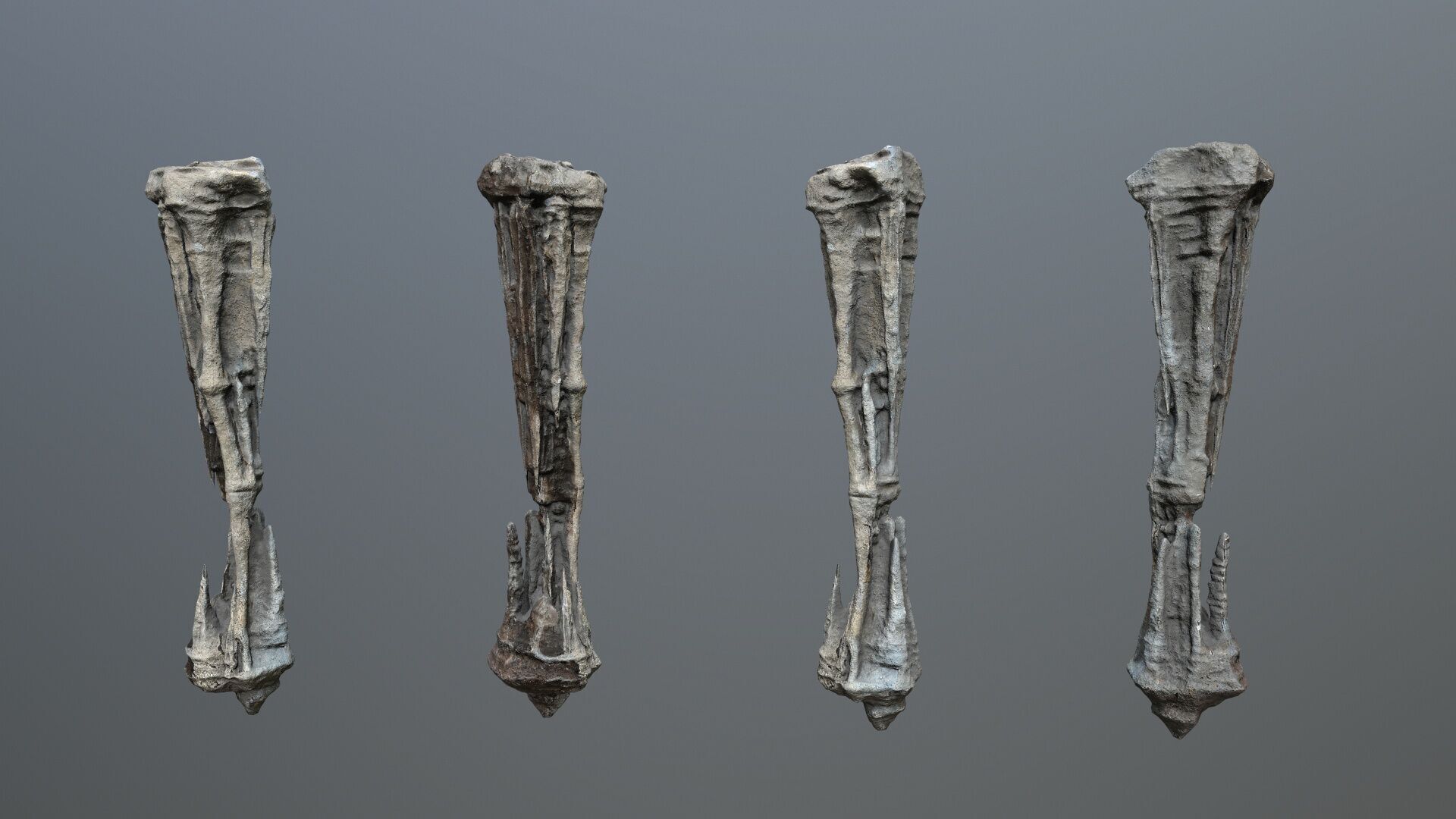 cave rocks Low-poly 3D model_10