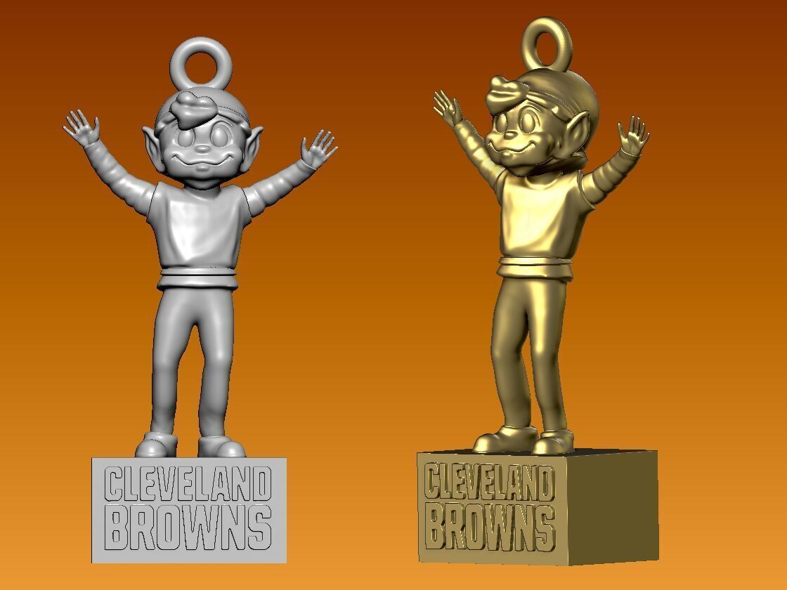 NFL - Bownie The Elf - Hanging Figurine Cleveland Browns 3D print model_2