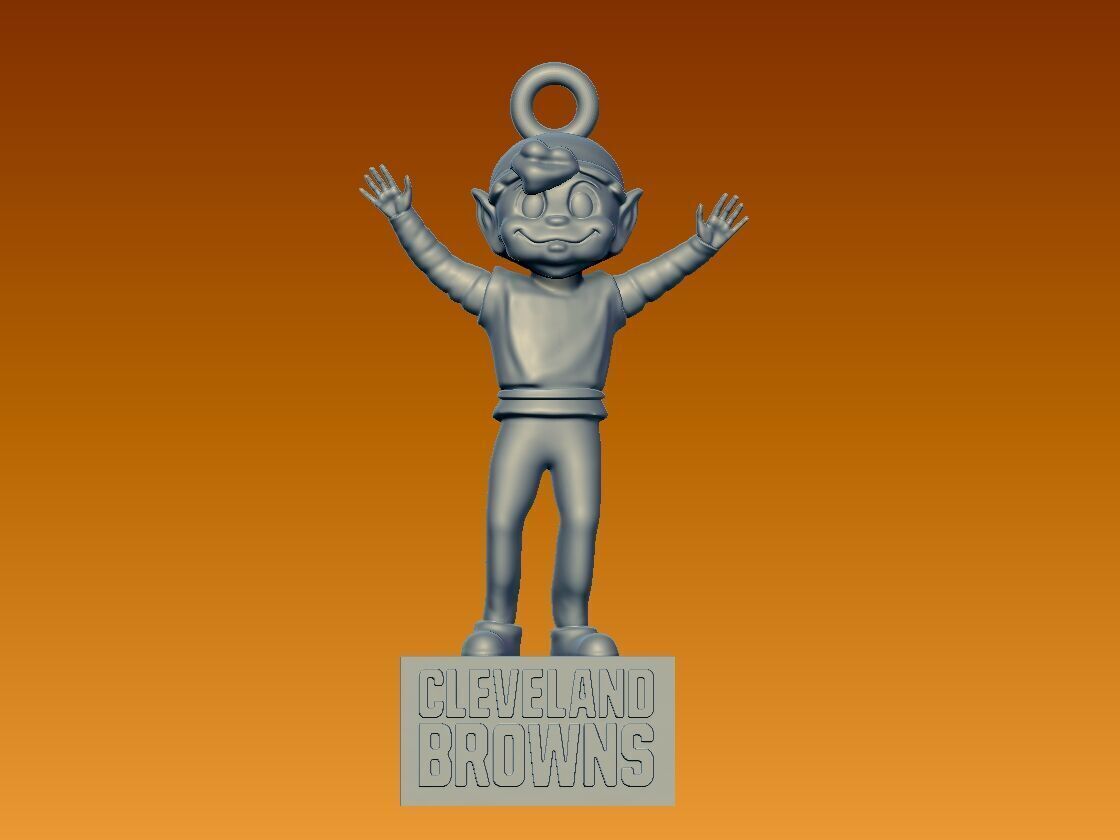 NFL - Bownie The Elf - Hanging Figurine Cleveland Browns 3D print model_1