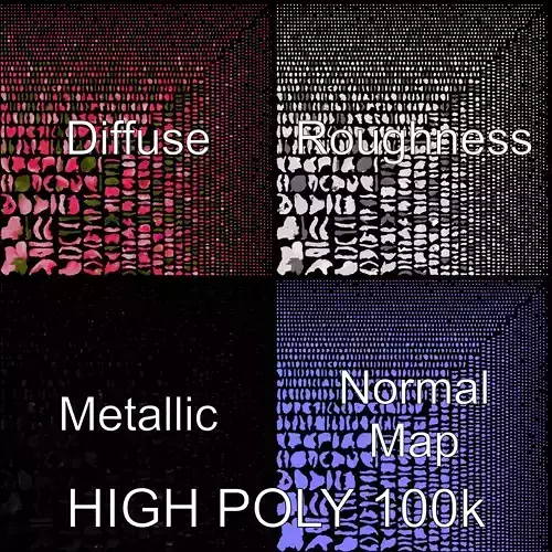 Realistic Pink Rose Blossom model pack