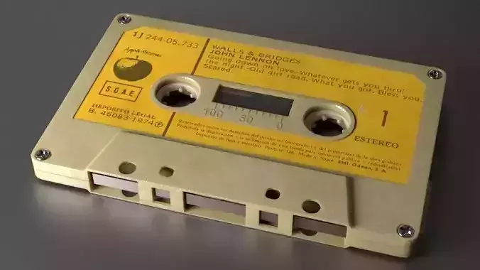 Audio Cassette 3D model
